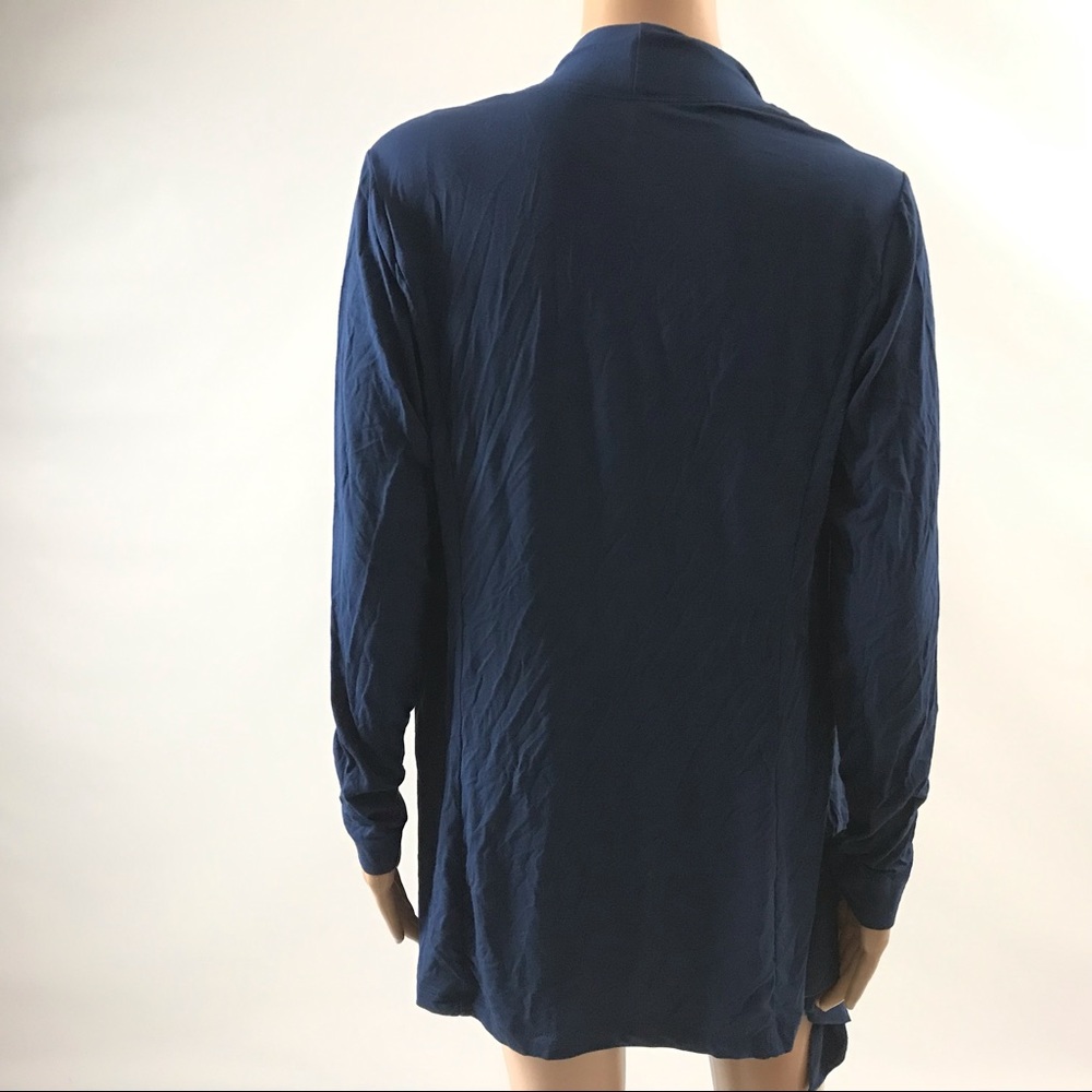 $90 Peach Women's Flyaway Cardigan Top Navy - Picture 3 of 5